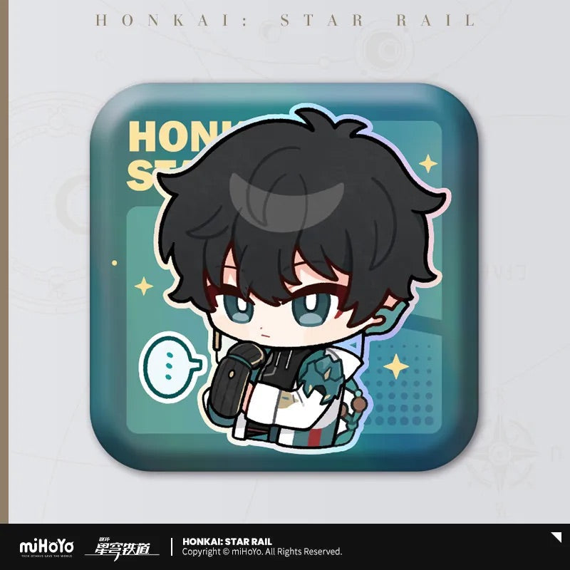 Pom-Pom Exhibition Series Square Tinplate Badge (ONLINE ORDER ONLY)
