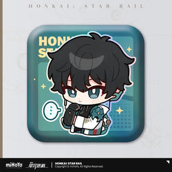 Pom-Pom Exhibition Series Square Tinplate Badge (ONLINE ORDER ONLY)