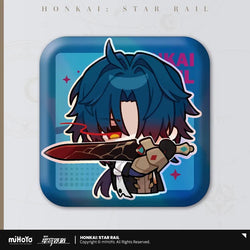 Pom-Pom Exhibition Series Square Tinplate Badge (ONLINE ORDER ONLY)