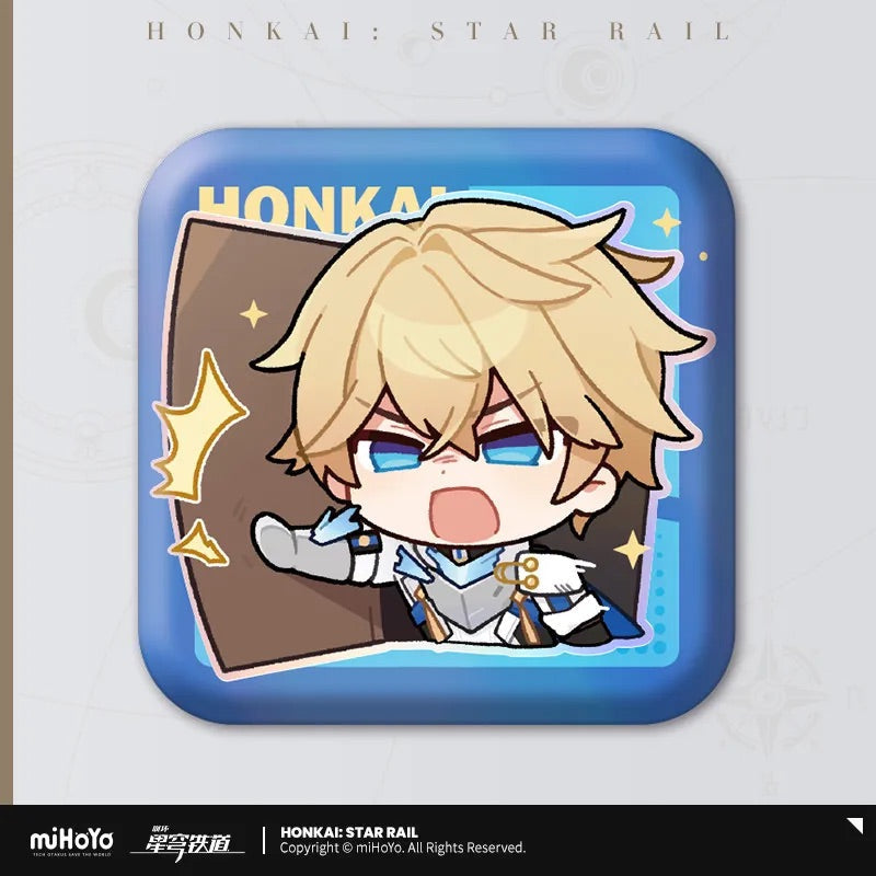 Pom-Pom Exhibition Series Square Tinplate Badge (ONLINE ORDER ONLY)