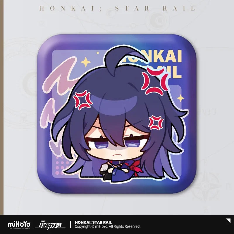 Pom-Pom Exhibition Series Square Tinplate Badge (ONLINE ORDER ONLY)