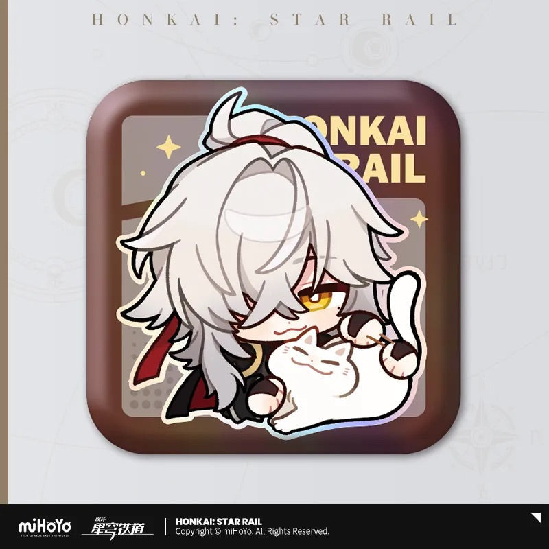 Pom-Pom Exhibition Series Square Tinplate Badge (ONLINE ORDER ONLY)