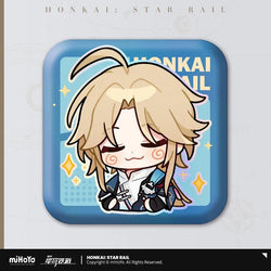 Pom-Pom Exhibition Series Square Tinplate Badge (ONLINE ORDER ONLY)