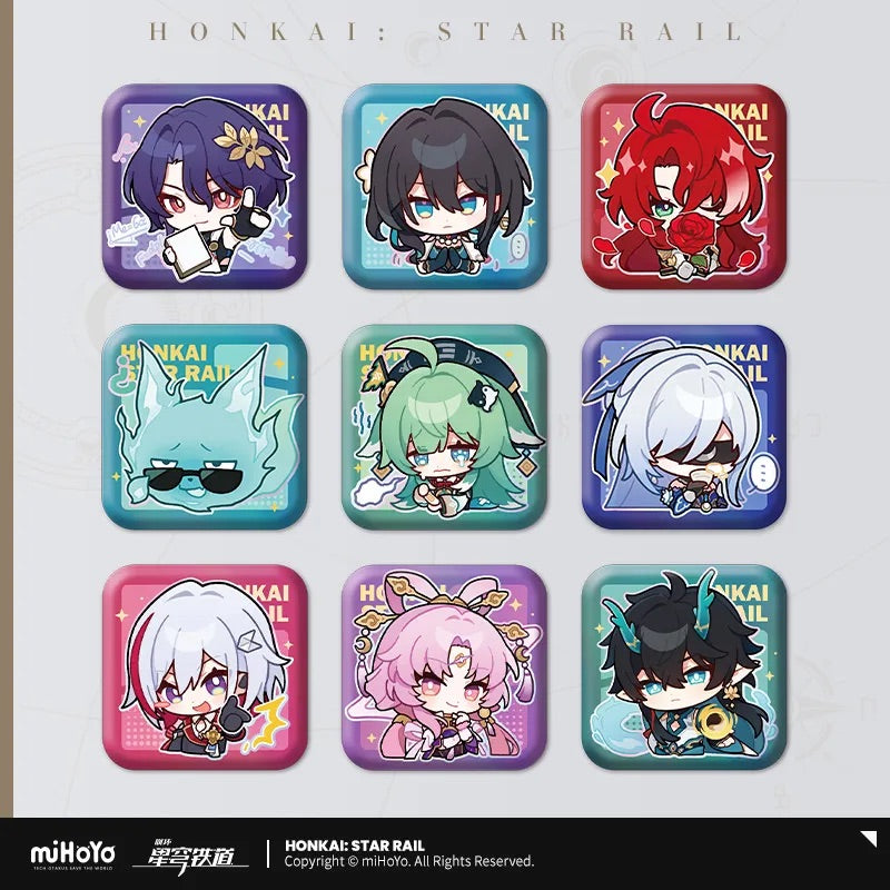 Pom-Pom Exhibition Series Square Tinplate Badge (ONLINE ORDER ONLY)