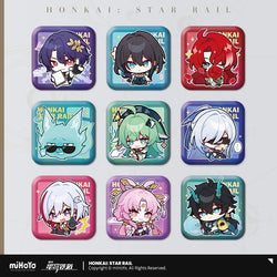 Pom-Pom Exhibition Series Square Tinplate Badge (ONLINE ORDER ONLY)