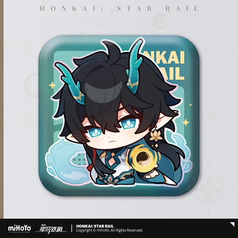 Pom-Pom Exhibition Series Square Tinplate Badge (ONLINE ORDER ONLY)