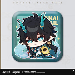 Pom-Pom Exhibition Series Square Tinplate Badge (ONLINE ORDER ONLY)