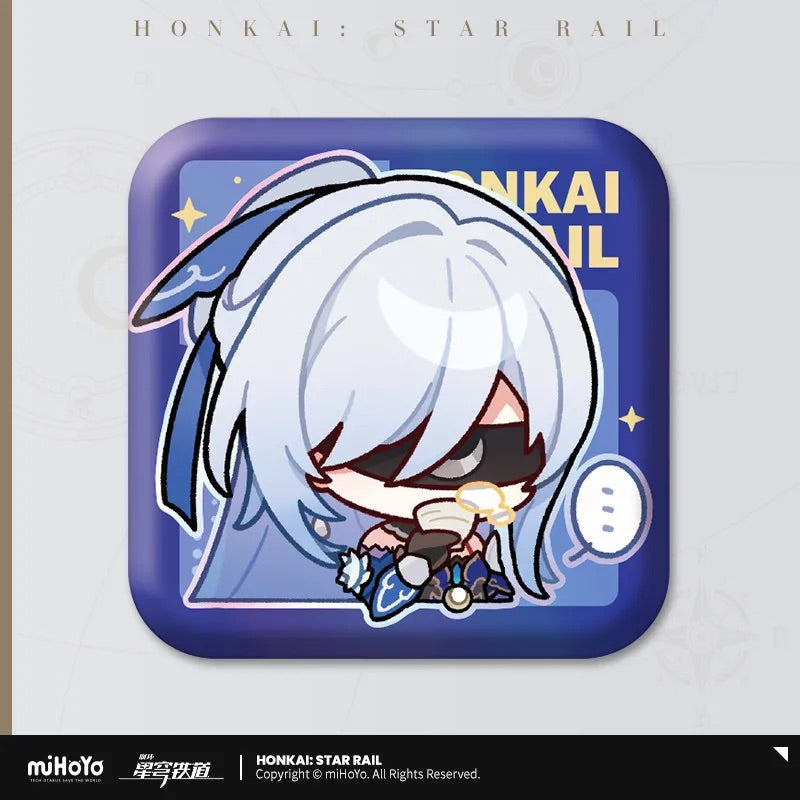 Pom-Pom Exhibition Series Square Tinplate Badge (ONLINE ORDER ONLY)