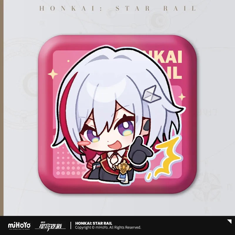 Pom-Pom Exhibition Series Square Tinplate Badge (ONLINE ORDER ONLY)