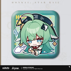 Pom-Pom Exhibition Series Square Tinplate Badge (ONLINE ORDER ONLY)