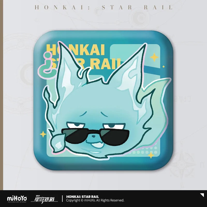 Pom-Pom Exhibition Series Square Tinplate Badge (ONLINE ORDER ONLY)