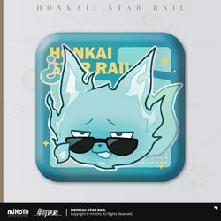 Pom-Pom Exhibition Series Square Tinplate Badge (ONLINE ORDER ONLY)