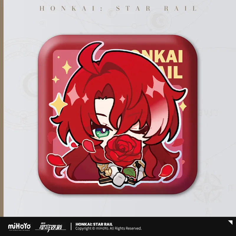 Pom-Pom Exhibition Series Square Tinplate Badge (ONLINE ORDER ONLY)