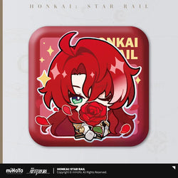 Pom-Pom Exhibition Series Square Tinplate Badge (ONLINE ORDER ONLY)