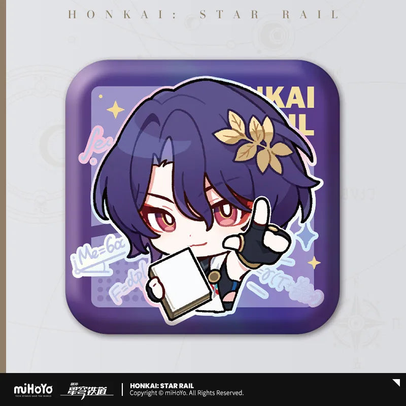 Pom-Pom Exhibition Series Square Tinplate Badge (ONLINE ORDER ONLY)