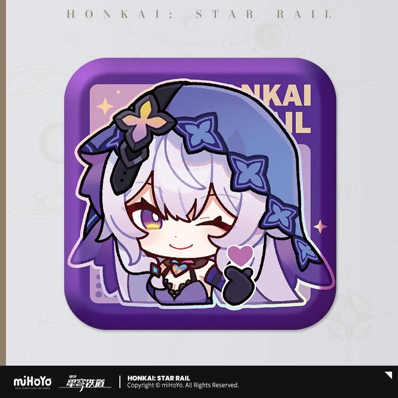 Pom-Pom Exhibition Series Square Tinplate Badge (ONLINE ORDER ONLY)