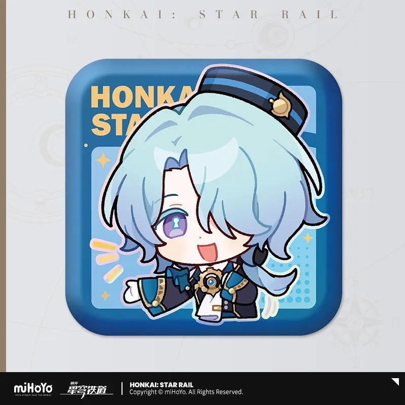 Pom-Pom Exhibition Series Square Tinplate Badge (ONLINE ORDER ONLY)