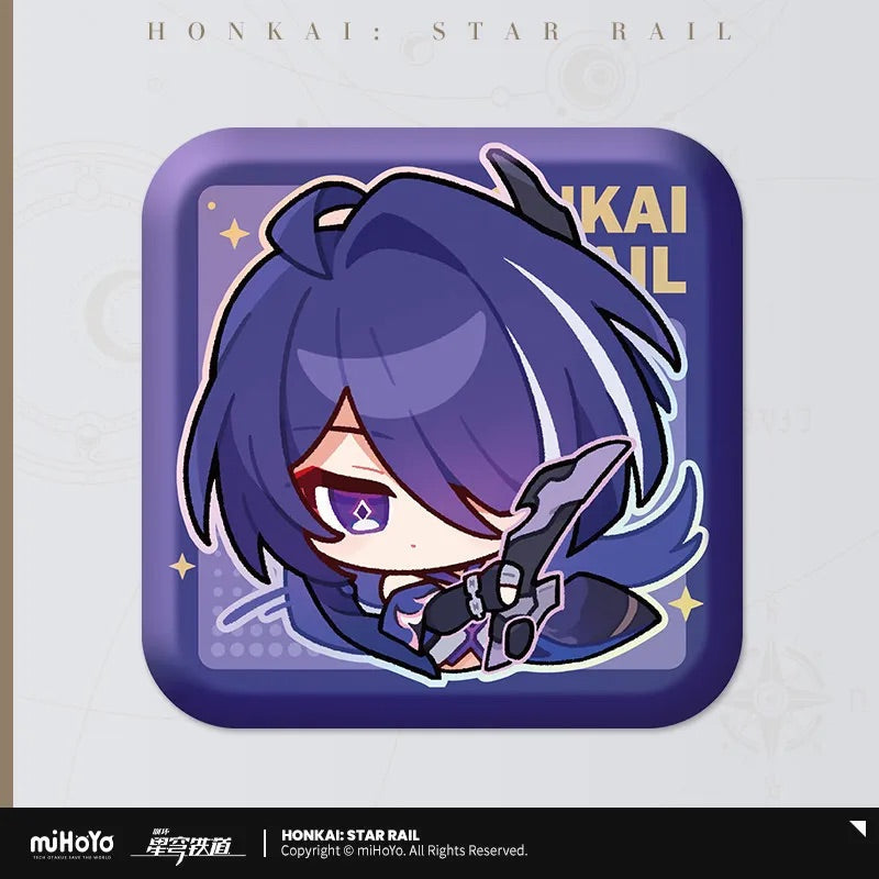 Pom-Pom Exhibition Series Square Tinplate Badge (ONLINE ORDER ONLY)