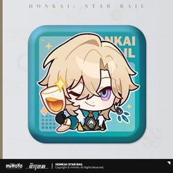 Pom-Pom Exhibition Series Square Tinplate Badge (ONLINE ORDER ONLY)