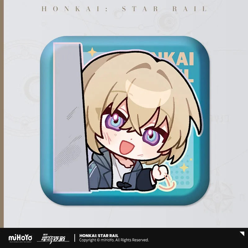 Pom-Pom Exhibition Series Square Tinplate Badge (ONLINE ORDER ONLY)