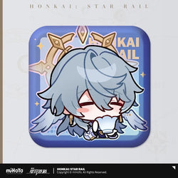 Pom-Pom Exhibition Series Square Tinplate Badge (ONLINE ORDER ONLY)