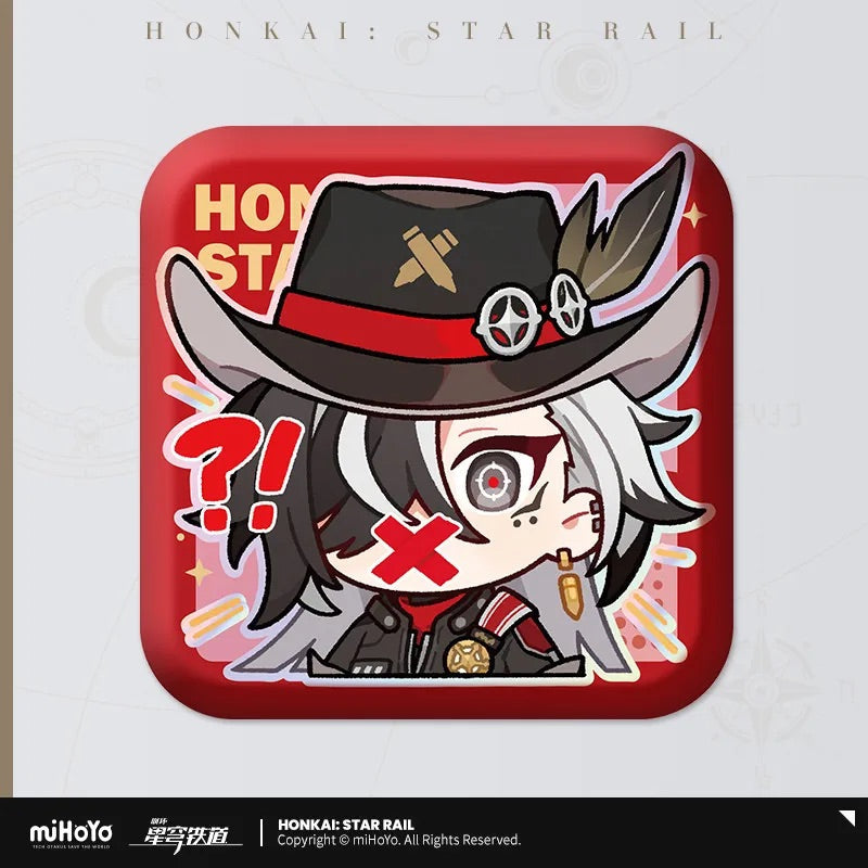 Pom-Pom Exhibition Series Square Tinplate Badge (ONLINE ORDER ONLY)