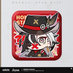 Pom-Pom Exhibition Series Square Tinplate Badge (ONLINE ORDER ONLY)