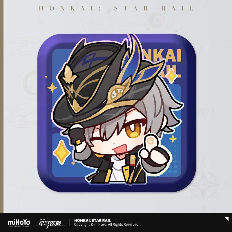 Pom-Pom Exhibition Series Square Tinplate Badge (ONLINE ORDER ONLY)