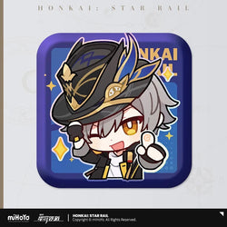 Pom-Pom Exhibition Series Square Tinplate Badge (ONLINE ORDER ONLY)