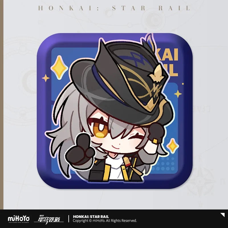 Pom-Pom Exhibition Series Square Tinplate Badge (ONLINE ORDER ONLY)