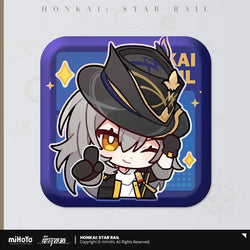 Pom-Pom Exhibition Series Square Tinplate Badge (ONLINE ORDER ONLY)