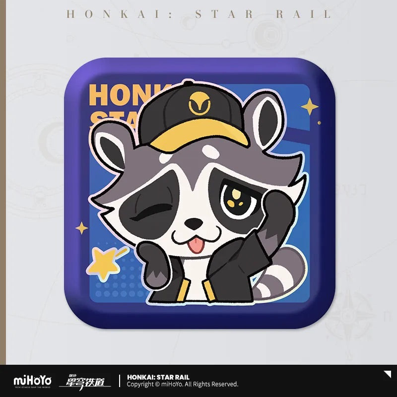 Pom-Pom Exhibition Series Square Tinplate Badge (ONLINE ORDER ONLY)