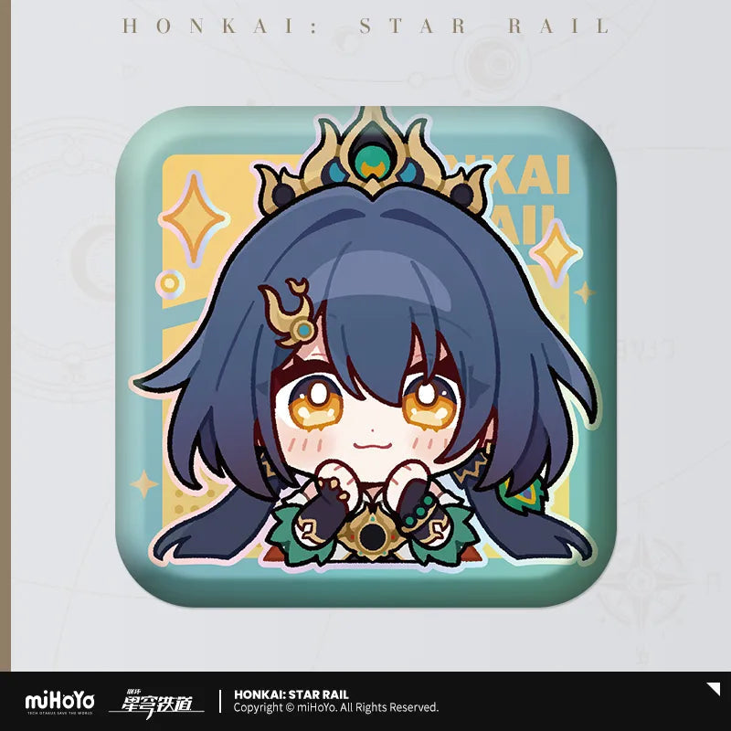 Pom-Pom Exhibition Series Square Tinplate Badge (ONLINE ORDER ONLY)