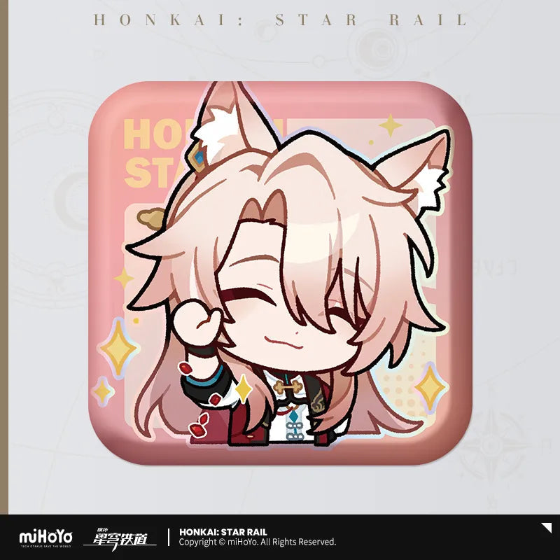 Pom-Pom Exhibition Series Square Tinplate Badge (ONLINE ORDER ONLY)
