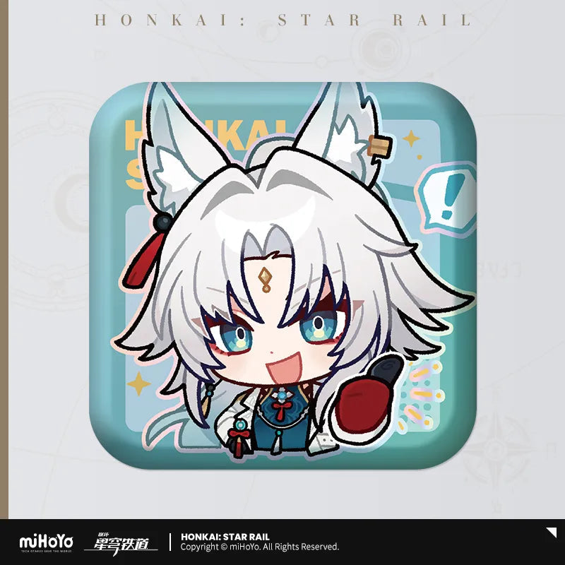 Pom-Pom Exhibition Series Square Tinplate Badge (ONLINE ORDER ONLY)