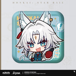 Pom-Pom Exhibition Series Square Tinplate Badge (ONLINE ORDER ONLY)
