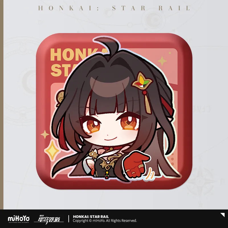 Pom-Pom Exhibition Series Square Tinplate Badge (ONLINE ORDER ONLY)