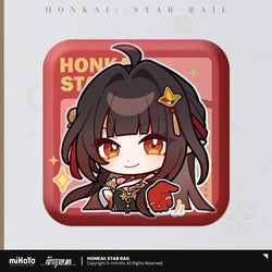 Pom-Pom Exhibition Series Square Tinplate Badge (ONLINE ORDER ONLY)