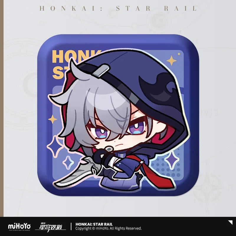 Pom-Pom Exhibition Series Square Tinplate Badge (ONLINE ORDER ONLY)