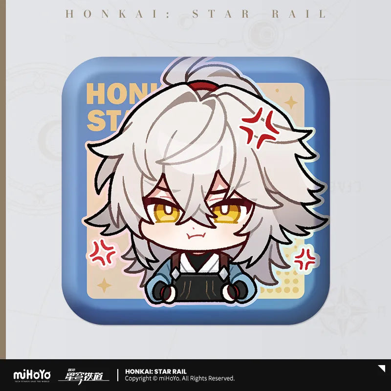 Pom-Pom Exhibition Series Square Tinplate Badge (ONLINE ORDER ONLY)