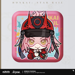 Pom-Pom Exhibition Series Square Tinplate Badge (ONLINE ORDER ONLY)