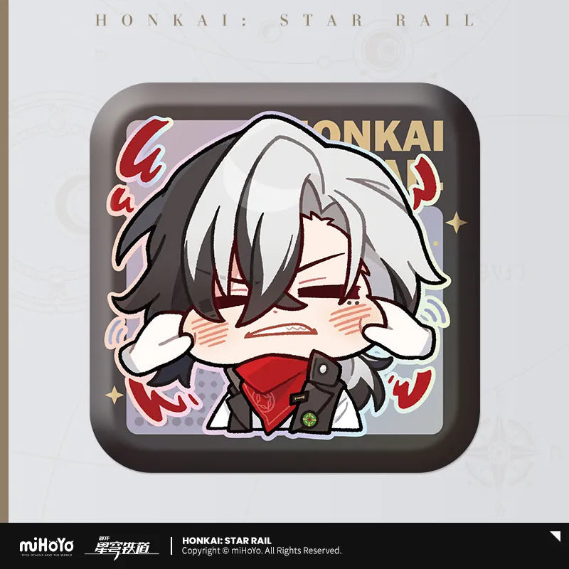 Pom-Pom Exhibition Series Square Tinplate Badge (ONLINE ORDER ONLY)