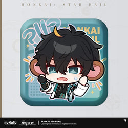 Pom-Pom Exhibition Series Square Tinplate Badge (ONLINE ORDER ONLY)