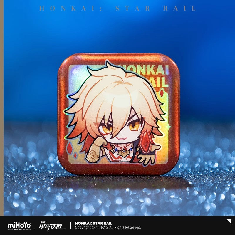Pom-Pom Exhibition Series Square Tinplate Badge (ONLINE ORDER ONLY)