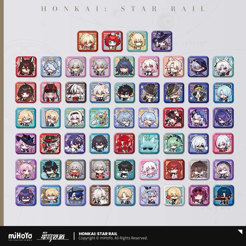 Pom-Pom Exhibition Series Square Tinplate Badge (ONLINE ORDER ONLY)
