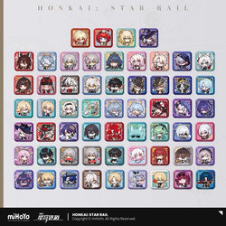 Pom-Pom Exhibition Series Square Tinplate Badge (ONLINE ORDER ONLY)