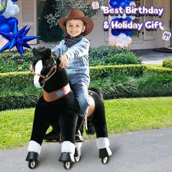 PonyCycle Large Ride On Horse Toy - Black (ONLINE ORDER ONLY)