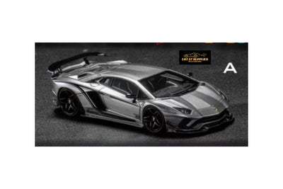 (Pre-Order) YM Model Lamborghini Aventador S "Advance Edition Rowen" Silver 1:64 (ONLINE ORDER ONLY)