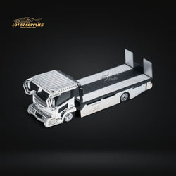 MicroTurbo Dekotora Flatbed Tow Truck With Stickers 1:64 (ONLINE ORDER ONLY)