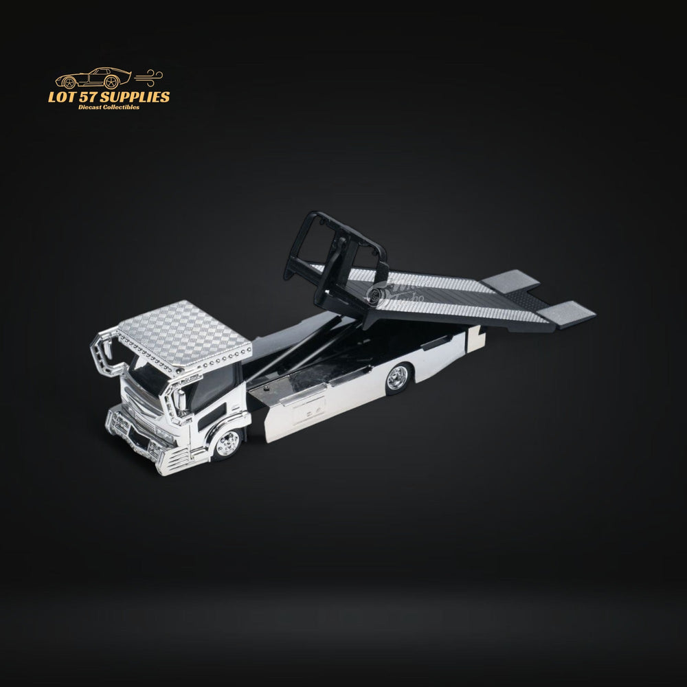 MicroTurbo Dekotora Flatbed Tow Truck With Stickers 1:64 (ONLINE ORDER ONLY)